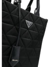 Re-Nylon Quilted Medium Tote Bag Black - PRADA - BALAAN 3