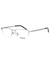 Square Titanium Glasses Silver - MONTBLANC - BALAAN.