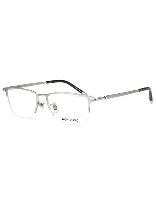 Square Titanium Glasses Silver - MONTBLANC - BALAAN.