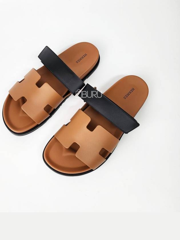 Chypre Calfskin Sandals Natural - HERMES - BALAAN 2