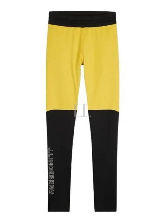 Women's Odyssey Windblock Tights Pants Yellow Black - J.LINDEBERG - BALAAN 2