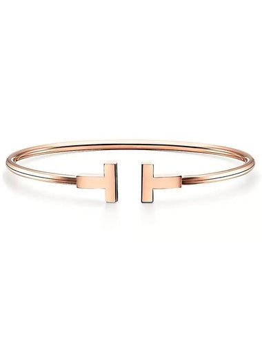 Tiffany T wire bracelet rose gold 33263465 33419759 - TIFFANY & CO. - BALAAN 1