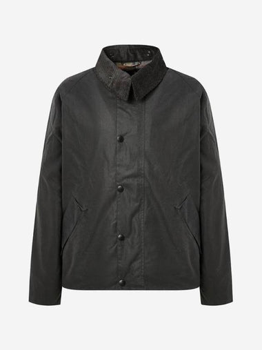 Barber Transport Casual Wax Jacket Gray - BARBOUR - BALAAN 1