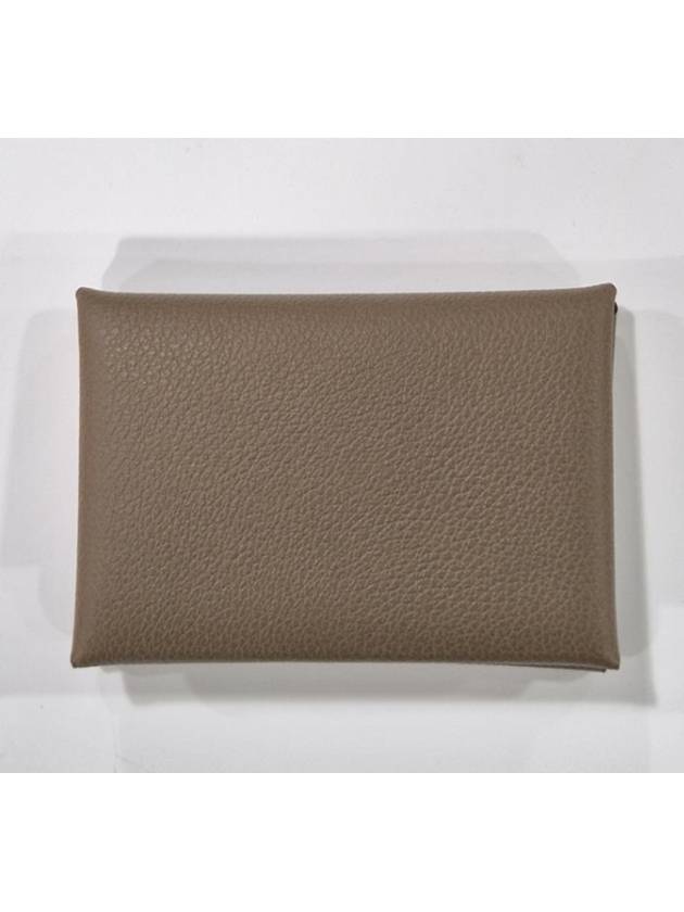 Calvi Duo Card Wallet Brown - HERMES - BALAAN 3