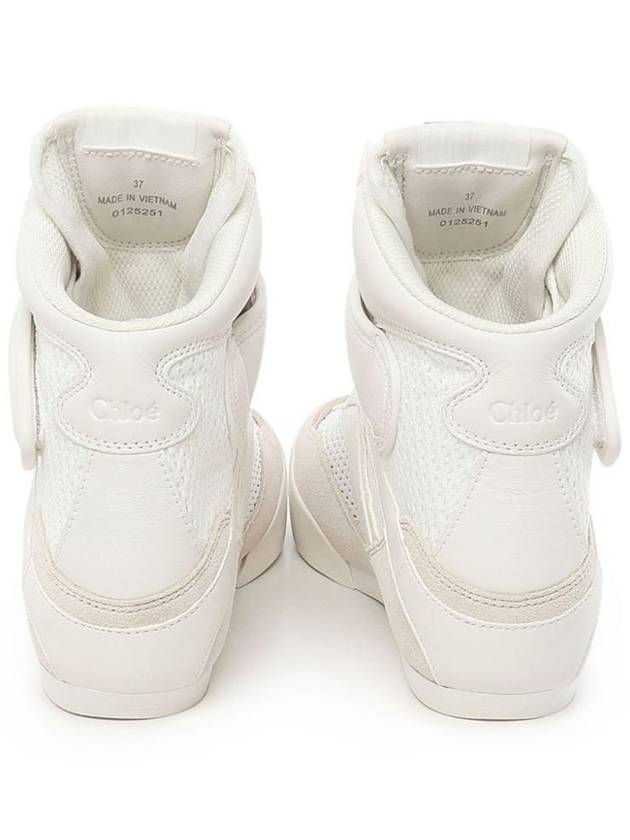 Chloé Mesh And Suede Kick High-Top Sneakers Shoes - CHLOE - BALAAN 3