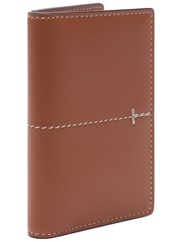 Stitch Card Wallet Brown - TOD'S - BALAAN 4