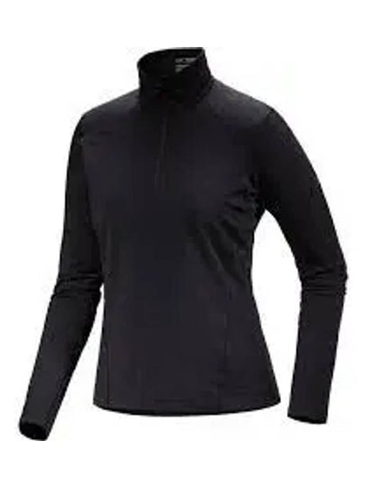 Rho Half-Zip Neck Long Sleeve T-Shirt Black - ARC'TERYX - BALAAN 2