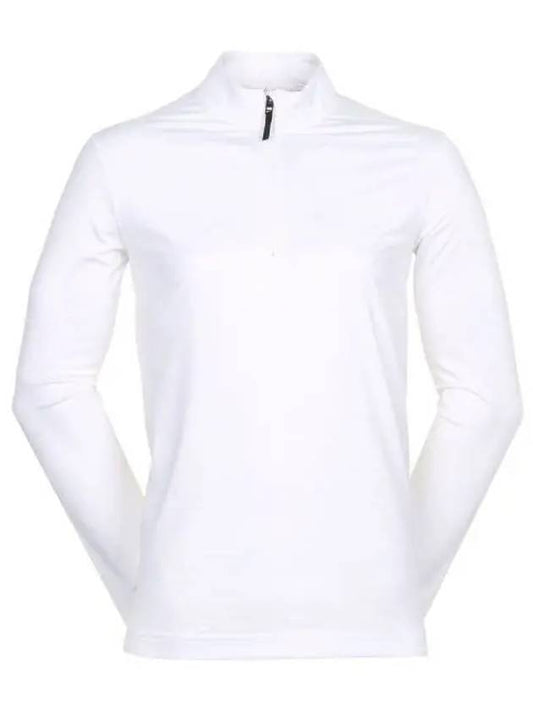 Golf Dri Fit Victory Half Zip Long Sleeve T-Shirt White - NIKE - BALAAN 2