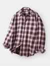 Prime check shirt burgundy - INDUST - BALAAN 6