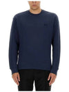 Bold Fox Head Cotton Sweatshirt Ink Blue - MAISON KITSUNE - BALAAN 2