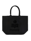 Yenky Logo Tote Bag Black - ISABEL MARANT - BALAAN 1