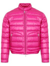 Men's Acorus Logo Patch Lightweight Down Short Padded Jacket Fuchsia - MONCLER - BALAAN 1