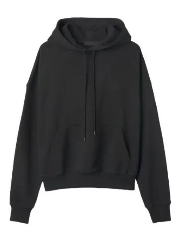 Classic Drawstring Hooded Black Sweatshirt - WARDROBE.NYC - BALAAN 1
