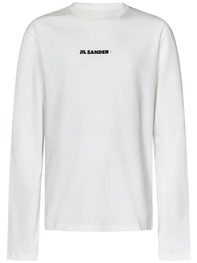 Small Logo Print Long Sleeve T-Shirt White - JIL SANDER - BALAAN 2