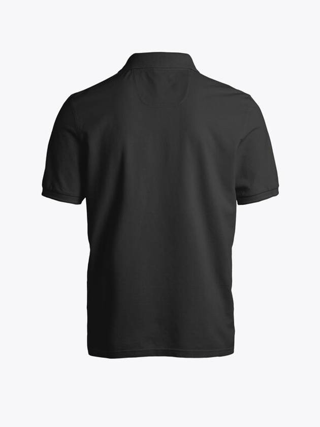 Patch Polo Shirt Black - PARAJUMPERS - BALAAN 3