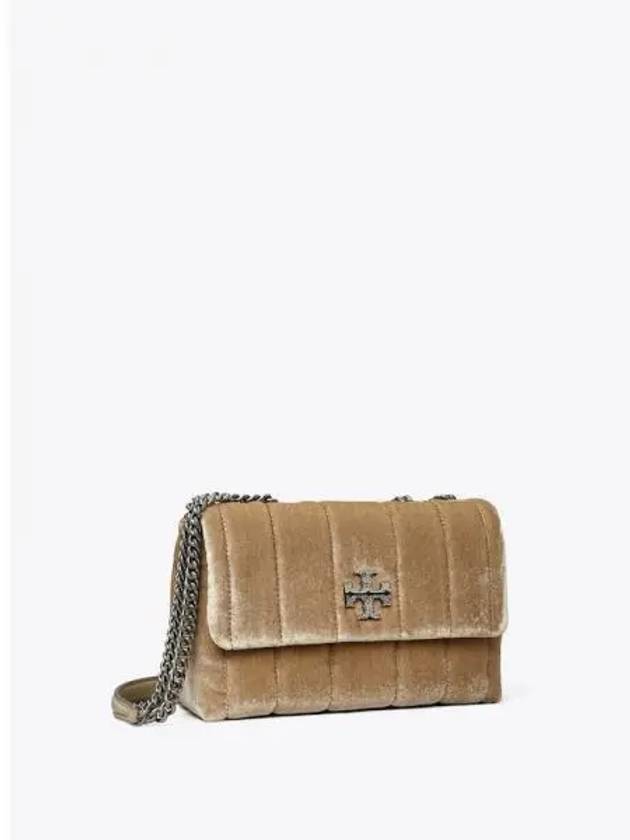 Kira Velvet Small Convertible Shoulder Bag Crossbag Classic Taupe Color Domestic Product GM0023102099107 - TORY BURCH - BALAAN 1