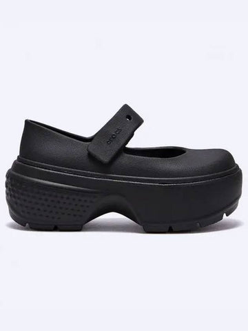 Stomp Mary Jane Shoes Black 209939 060 - CROCS - BALAAN 1