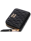 Matelasse Nappa Leather Coin Wallet Black - MIU MIU - BALAAN 6