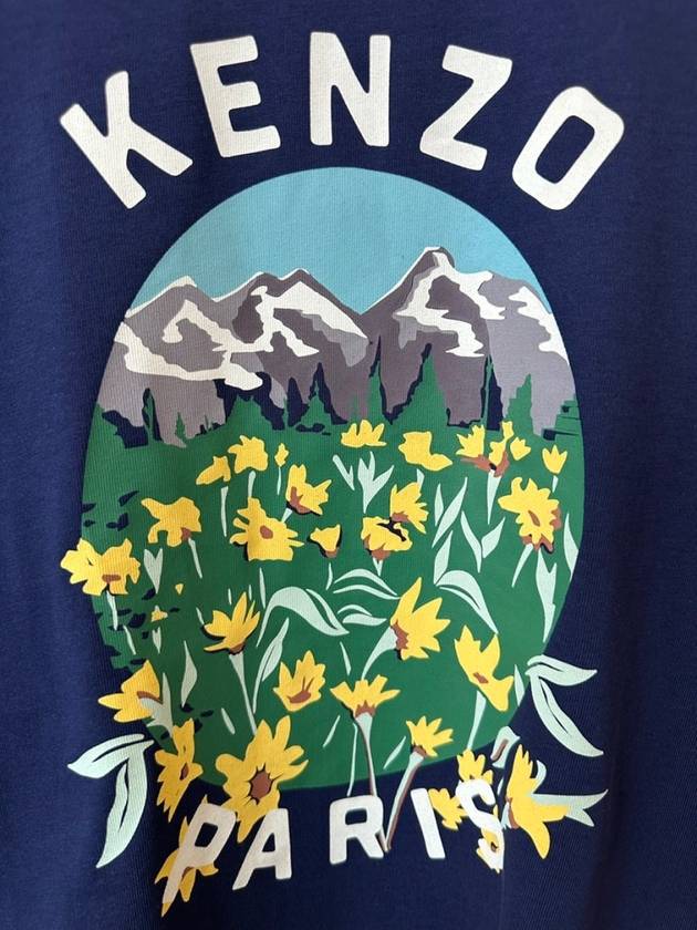 Kids T Shirt K60718 Navy 8 10A - KENZO - BALAAN 2