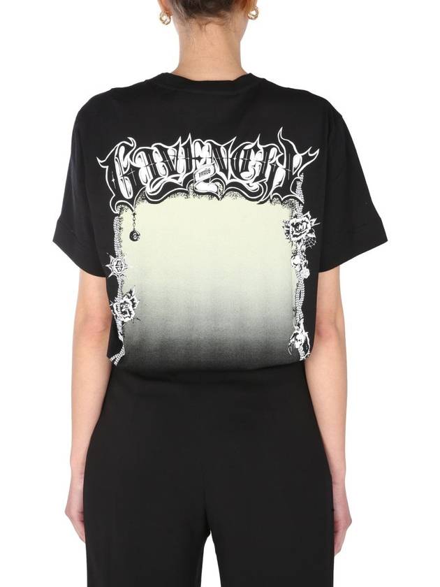 bag graphic print short sleeve t-shirt - GIVENCHY - BALAAN 4