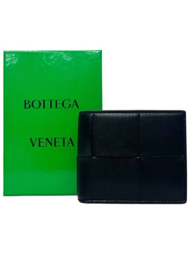 Intrecciato Cassette Half Wallet Black - BOTTEGA VENETA - BALAAN 2