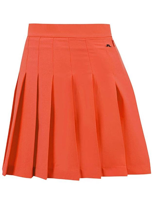 Women's Adina Golf Pleated Skirt Ketchup - J.LINDEBERG - BALAAN 2