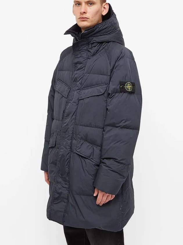 Wappen Patch Crinkle Reps Long Padding Navy - STONE ISLAND - BALAAN 4