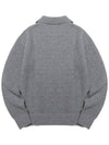 Lambswool collar button point knit LGREY - 20THHOLE - BALAAN 4