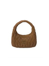 Wander Materasse Nappa Leather Shoulder Bag Brown - MIU MIU - BALAAN 1