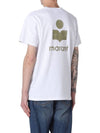 Zafferh Logo Cotton Short Sleeve T-Shirt White - ISABEL MARANT - BALAAN 5