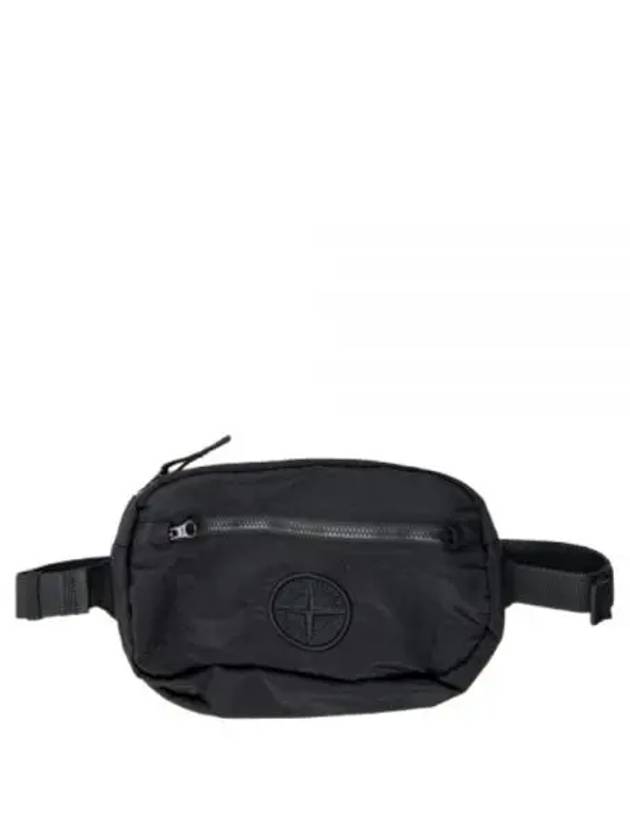 Logo Nylon Belt Bag Black - STONE ISLAND - BALAAN 2