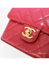 CC logo flap mini bag burgundy chain bag vintage gold AS3648 B09177 NK293 - CHANEL - BALAAN 6