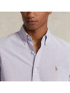 Embroidered Pony Logo Oxford Long Sleeve Shirt Thistle - POLO RALPH LAUREN - BALAAN 5