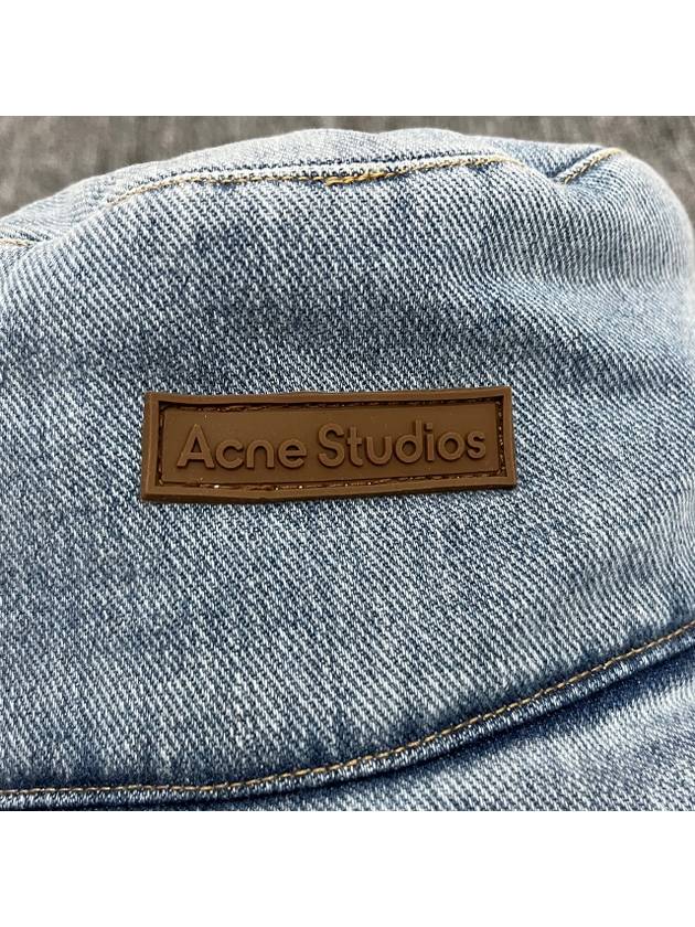 Logo Denim Bucket Hat Light Blue - ACNE STUDIOS - BALAAN 8