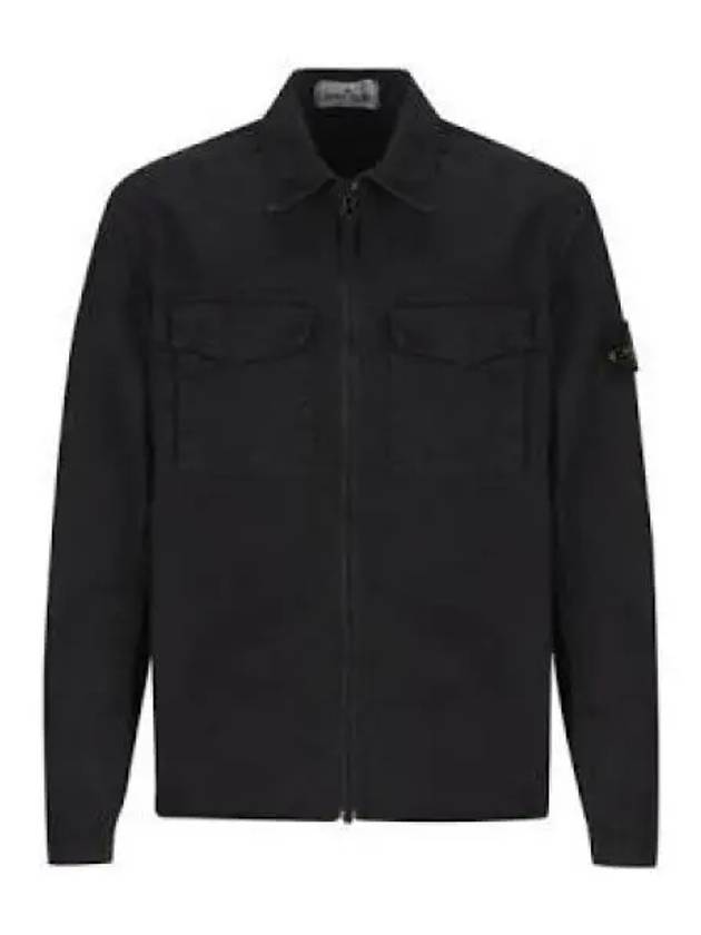 Wappen Old Effect Hooded Jacket Black - STONE ISLAND - BALAAN 2