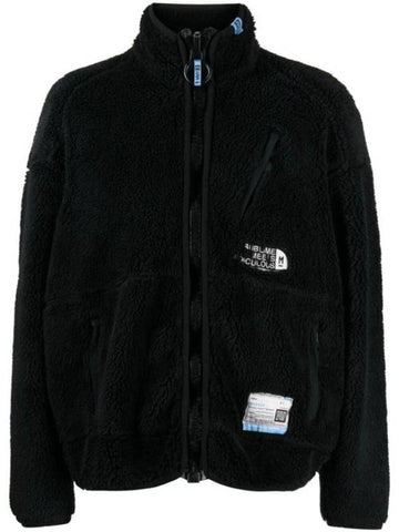 Logo Patch High Neck Zip-up Jacket Black - MAISON MIHARA YASUHIRO - BALAAN 1