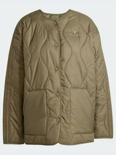 Fashion Quilted Liner Jacket Women s Original Olive Strata JJ4354 739936 - ADIDAS - BALAAN 1