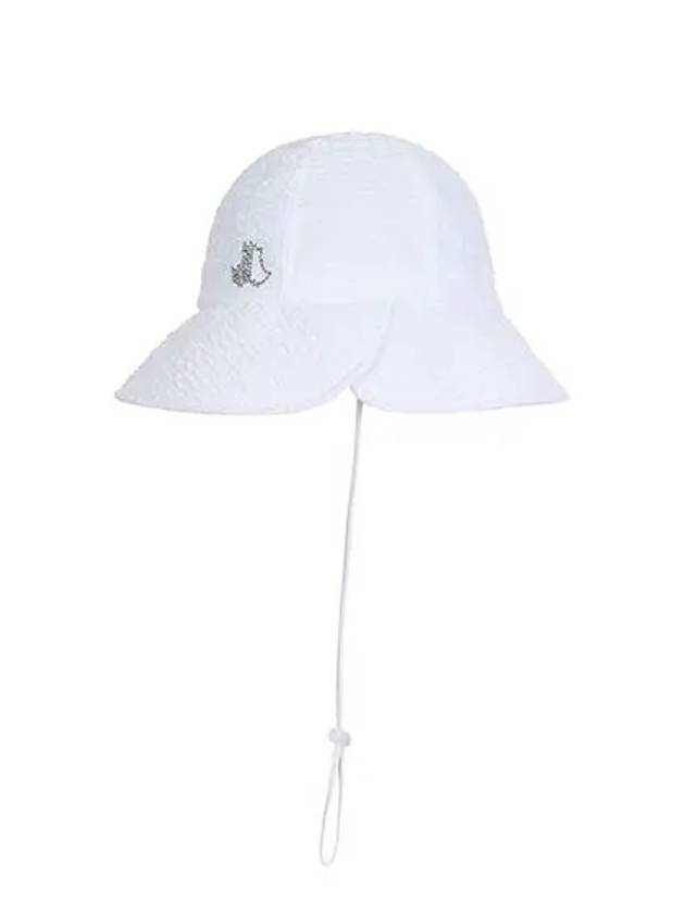 Women s seersucker bucket hat 8624LZSP WHITE - BLACK&WHITE - BALAAN 3