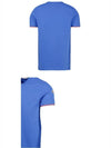 Arm Logo Round Short Sleeve T-Shirt Blue - MONCLER - BALAAN 6