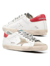 Superstar Suede Toe Red Tab Low Top Sneakers White - GOLDEN GOOSE - BALAAN 2