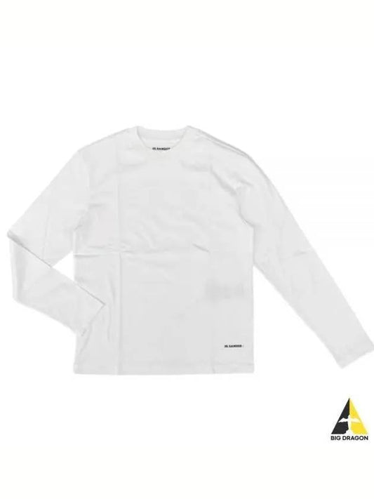 Women's Organic Cotton Long Sleeve T Shirt 3 Pack White - JIL SANDER - BALAAN 2