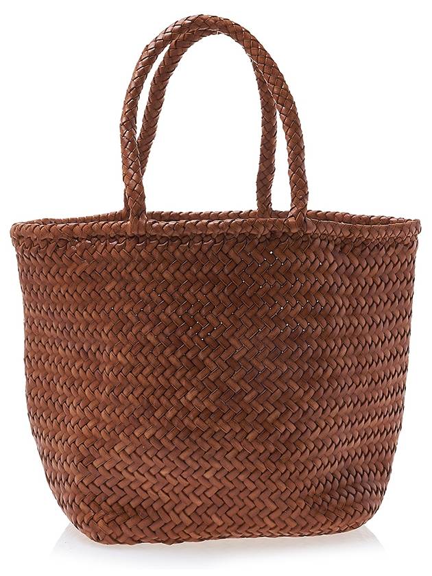 Grace Small Leather Basket Tote Bag Tan - DRAGON DIFFUSION - BALAAN 4