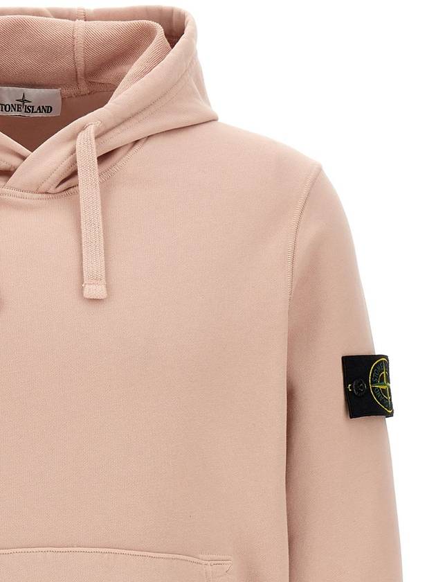 Stone Island Logo Badge Hoodie - STONE ISLAND - BALAAN 3