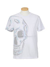 Big Skull Short Sleeve T-Shirt White - ALEXANDER MCQUEEN - BALAAN 3