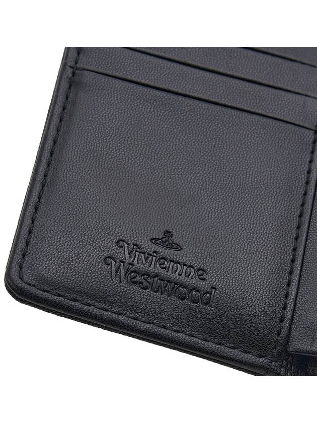 ORB Plaque Small Frame Half Wallet Black - VIVIENNE WESTWOOD - BALAAN 9