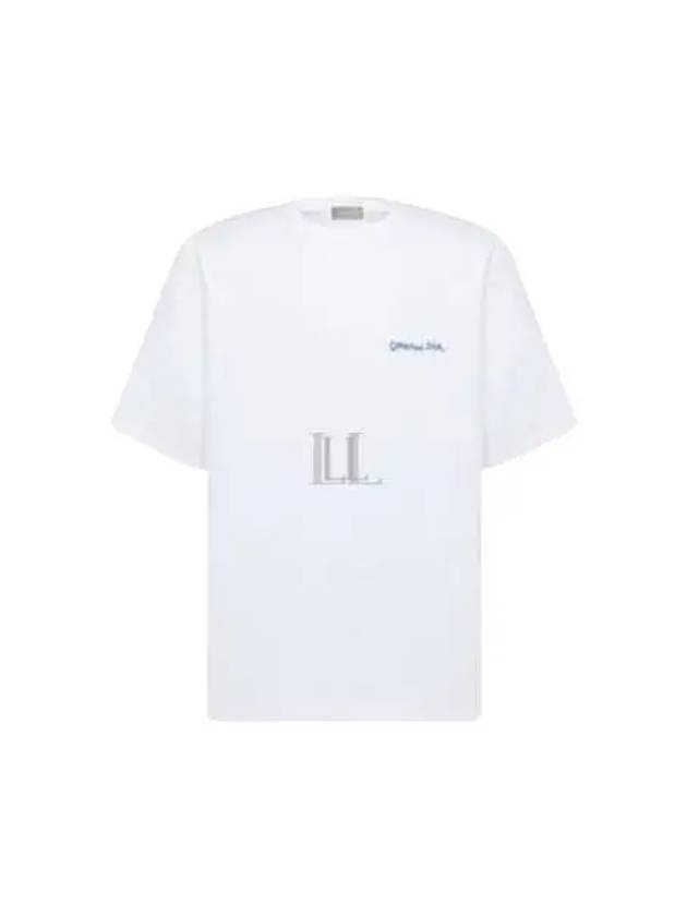 Embroidered Logo Cotton T-Shirt White - DIOR - BALAAN 2