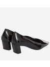 Women's Belle Vivier Metal Buckle Pumps Heels Black - ROGER VIVIER - BALAAN 3