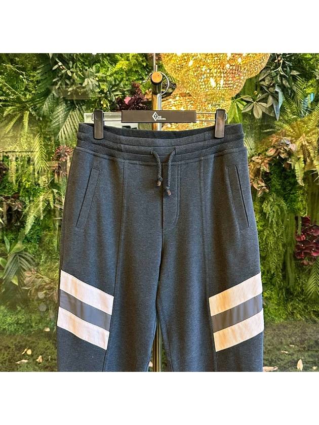 Side Stripe Jogger Track Pants Dark Grey - BRUNELLO CUCINELLI - BALAAN 3