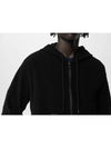 Monogram French Terry Hooded Zip Up Black - LOUIS VUITTON - BALAAN 3