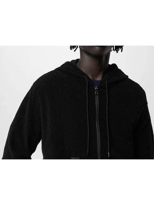 1ABJ65 Monogram French Terry Zip through Hoodie up Jacket - LOUIS VUITTON - BALAAN 2